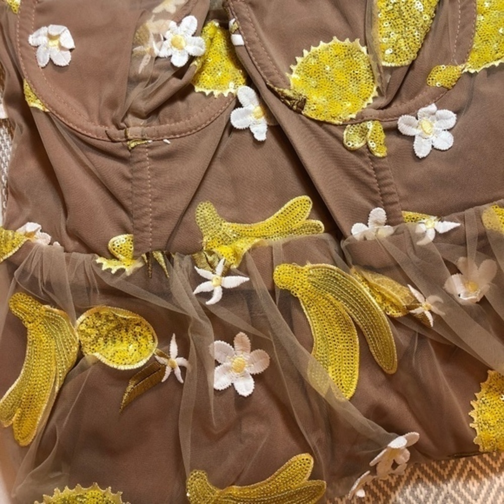 NWT For Love & Lemons Fruit Punch Dress - Picture 4 of 8